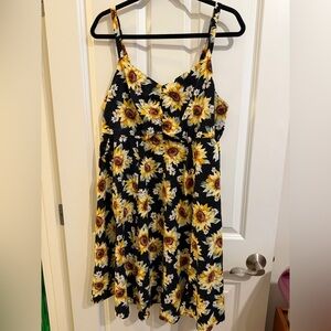 Torrid sunflower print tank dress, size 00